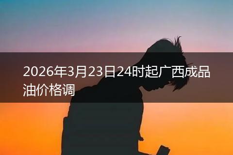 2026年3月23日24时起广西成品油价格调