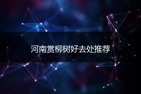 河南赏柳树好去处推荐