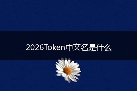 2026Token中文名是什么
