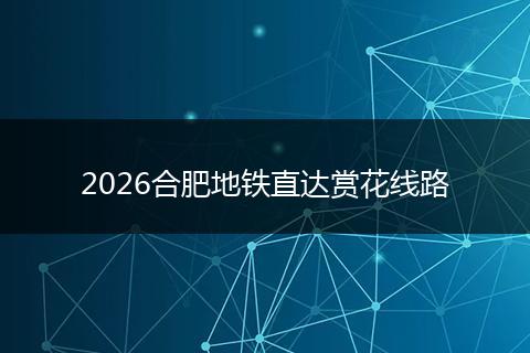 2026合肥地铁直达赏花线路