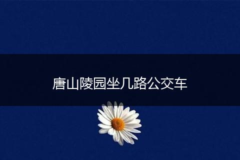 唐山陵园坐几路公交车